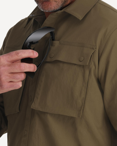 Рубашка Simms Lodge Work Shirt (Мужской; L (42-44); Driftwood)